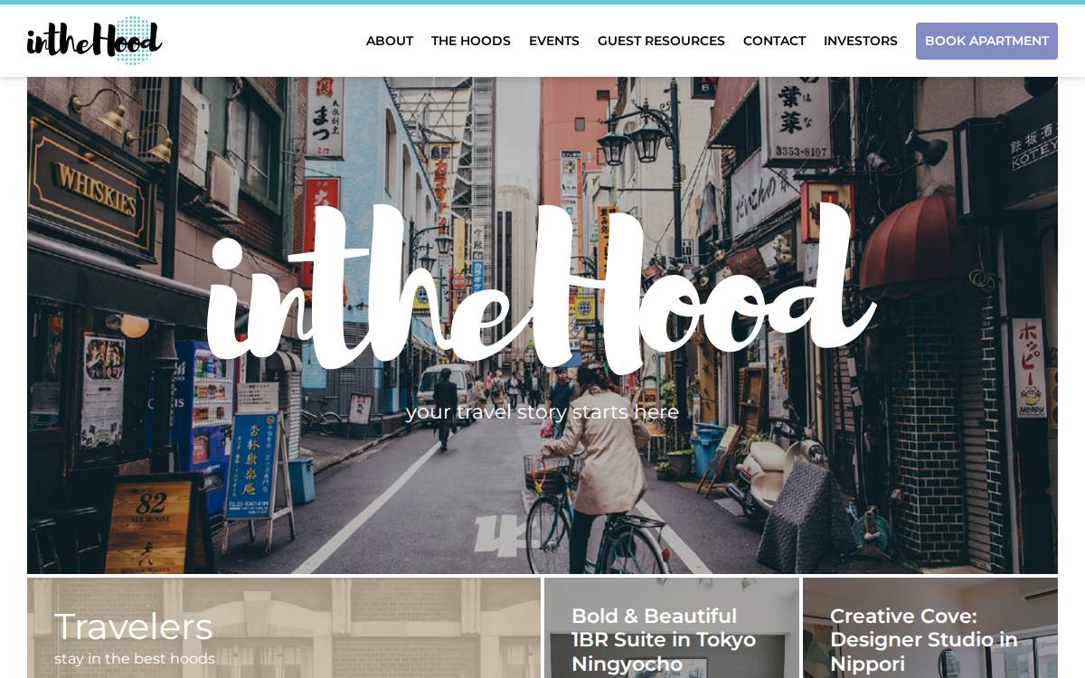 In The Hood website preview