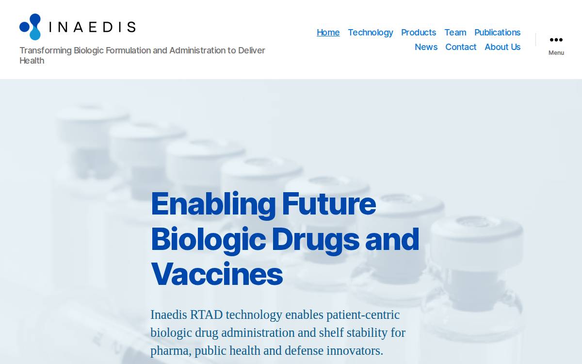 Inaedis website preview