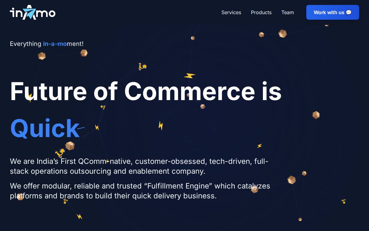 Inamo website preview
