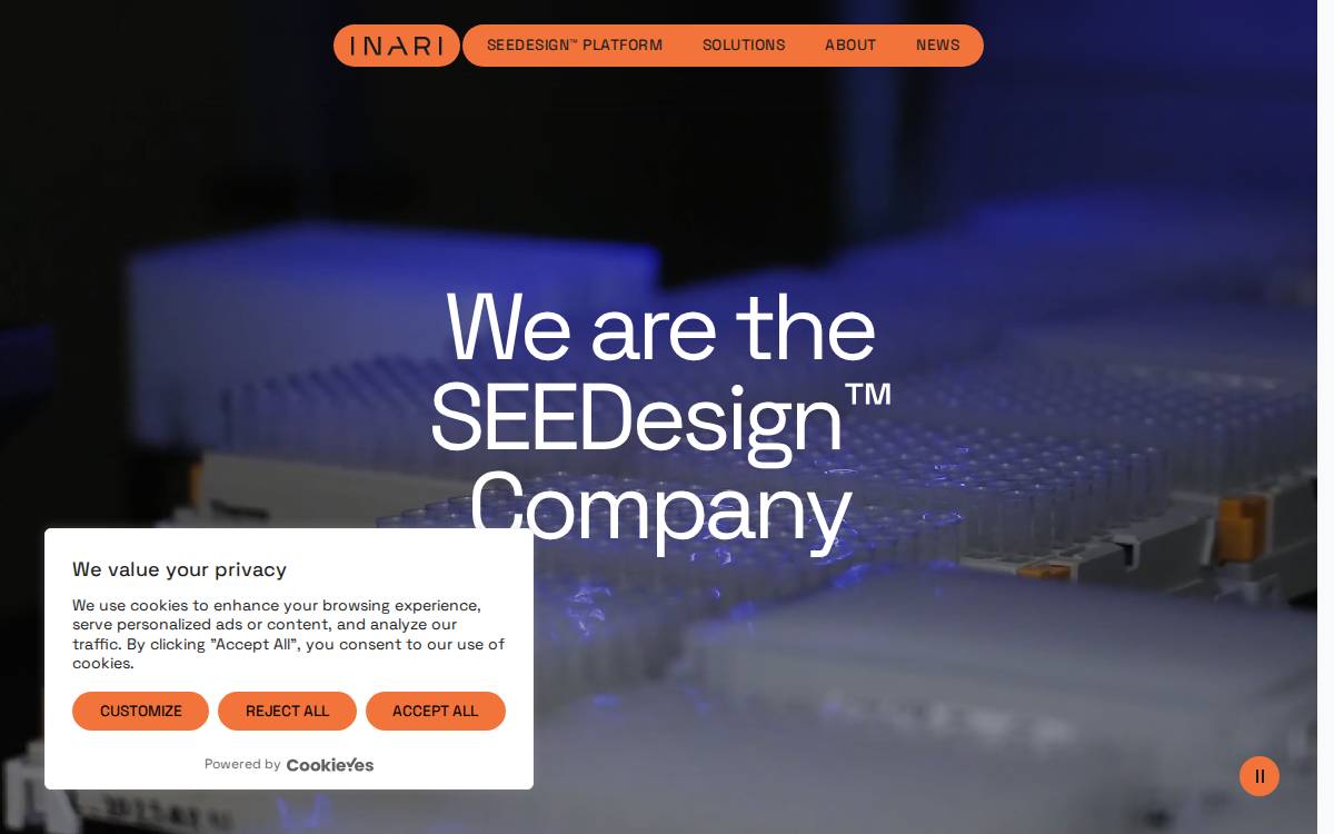 Inari website preview