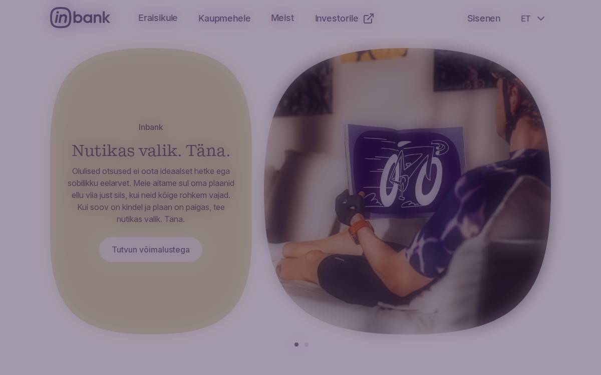 Inbank website preview