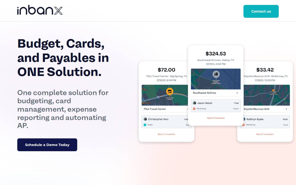 inbanx website preview