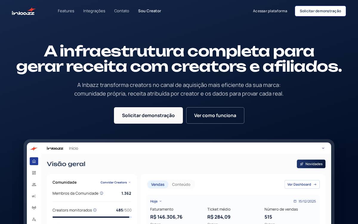 Inbazz website preview