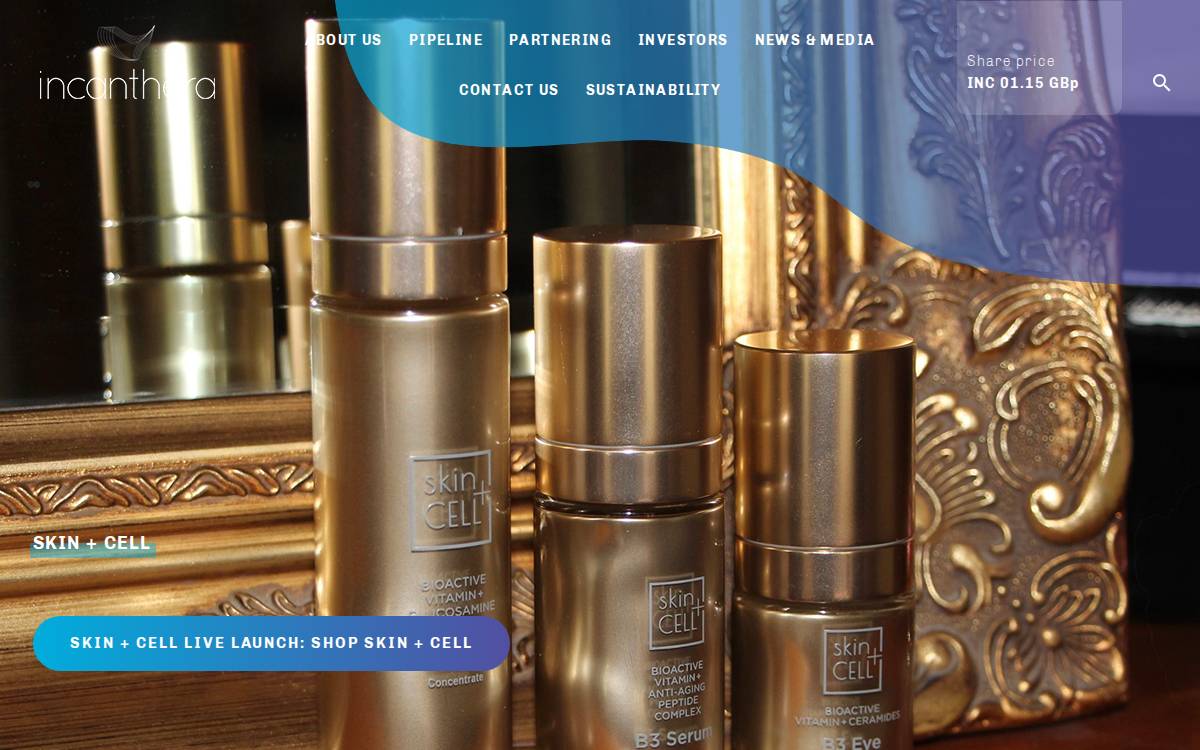 Incanthera website preview