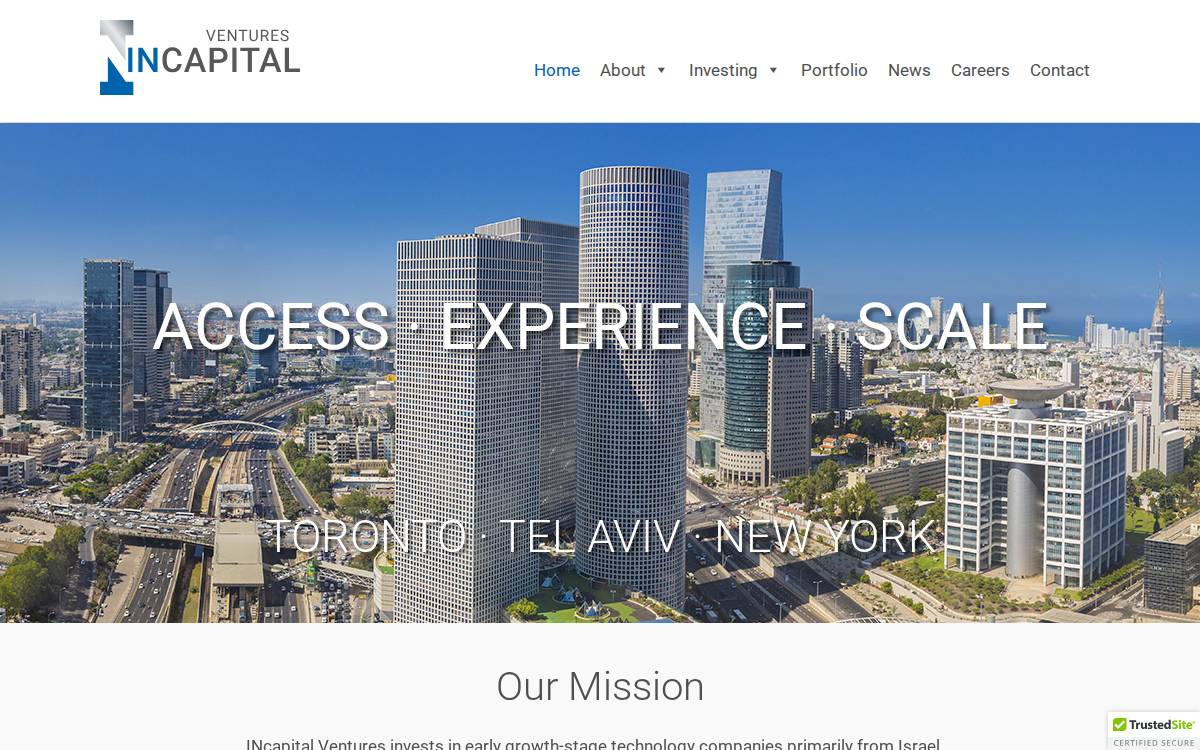 INcapital Ventures website preview