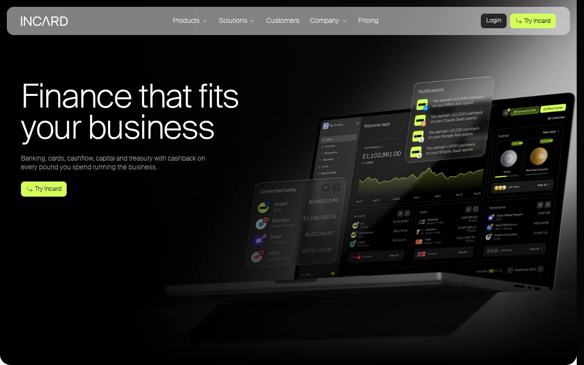 Incard website preview