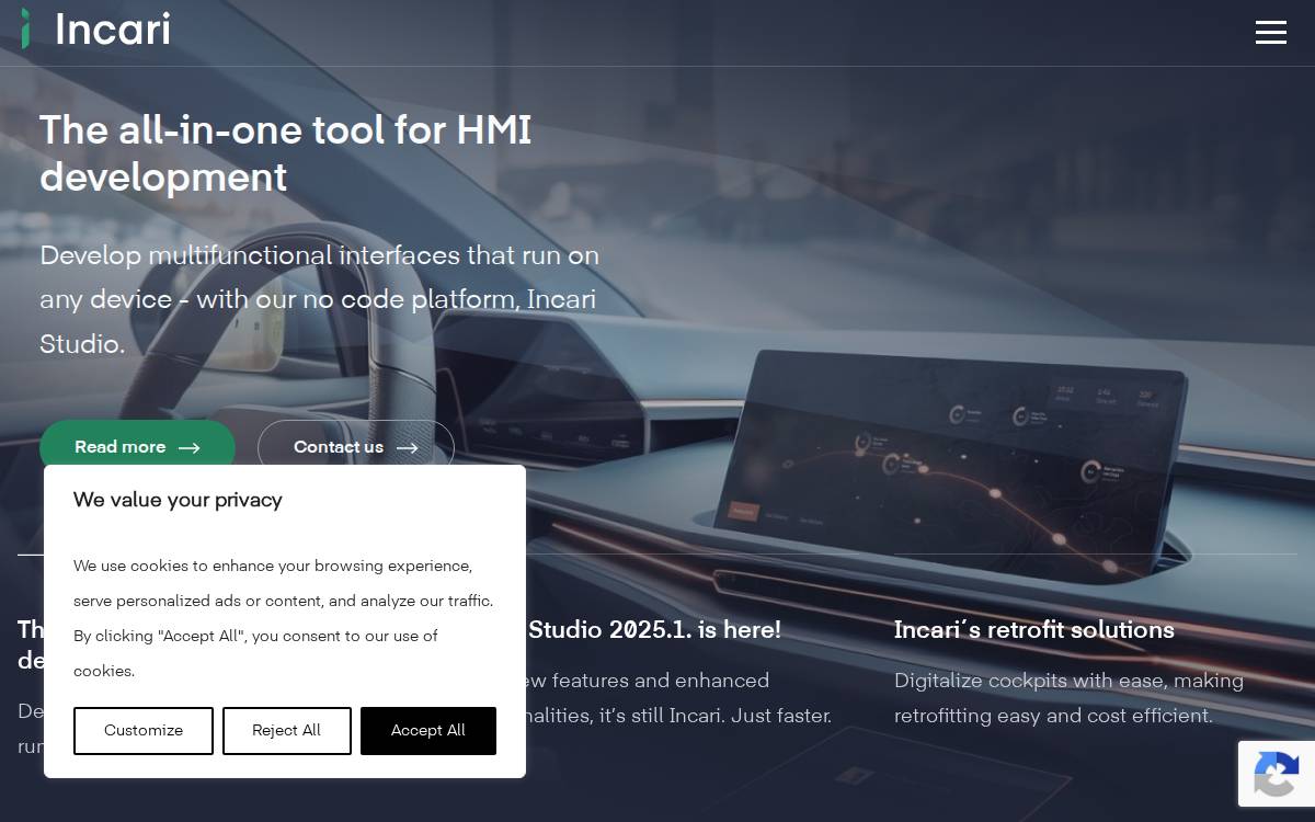 Incari website preview