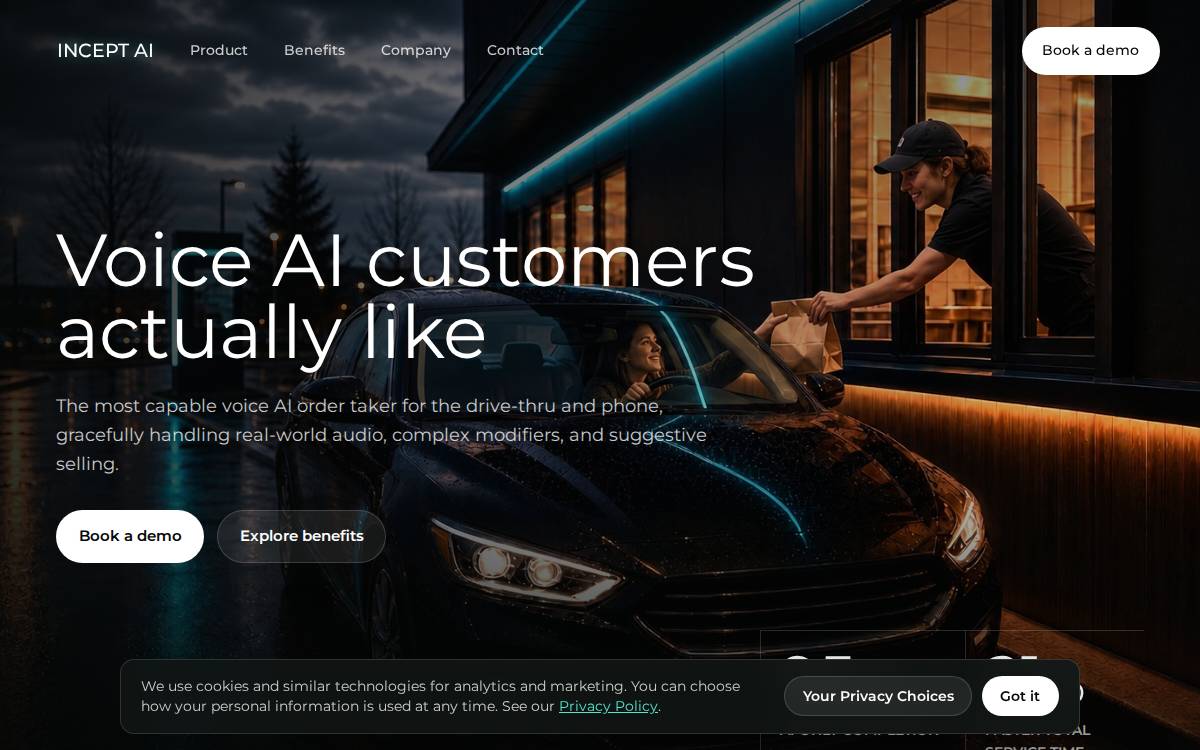 Incept AI website preview