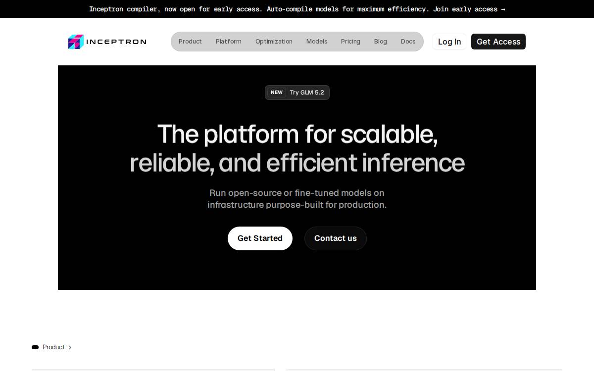 Inceptron website preview