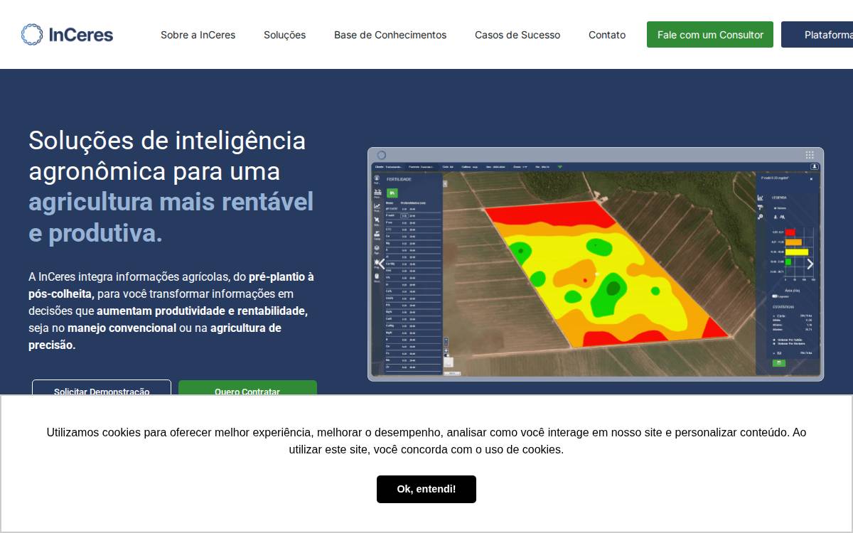 InCeres website preview
