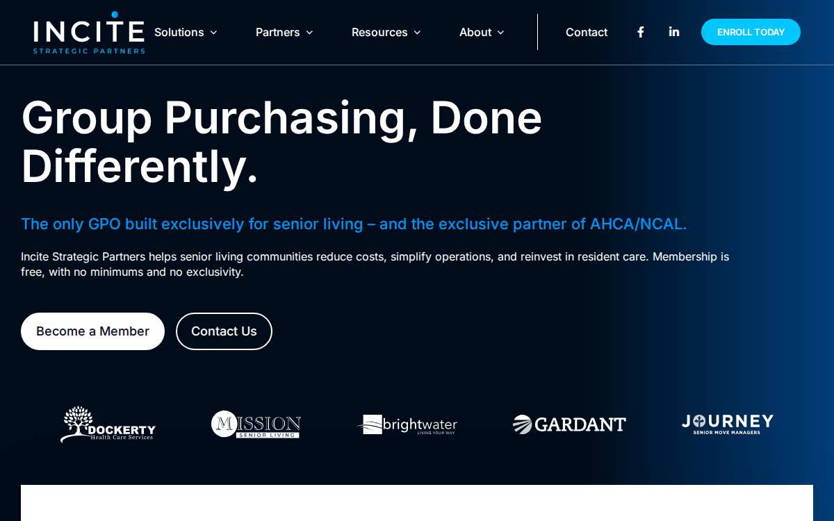 Incite Strategic Partners website preview
