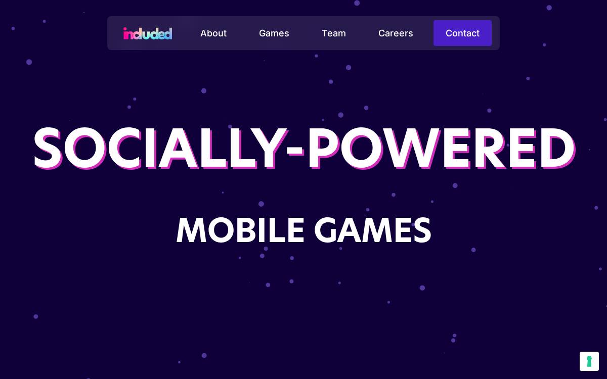 Included Games website preview