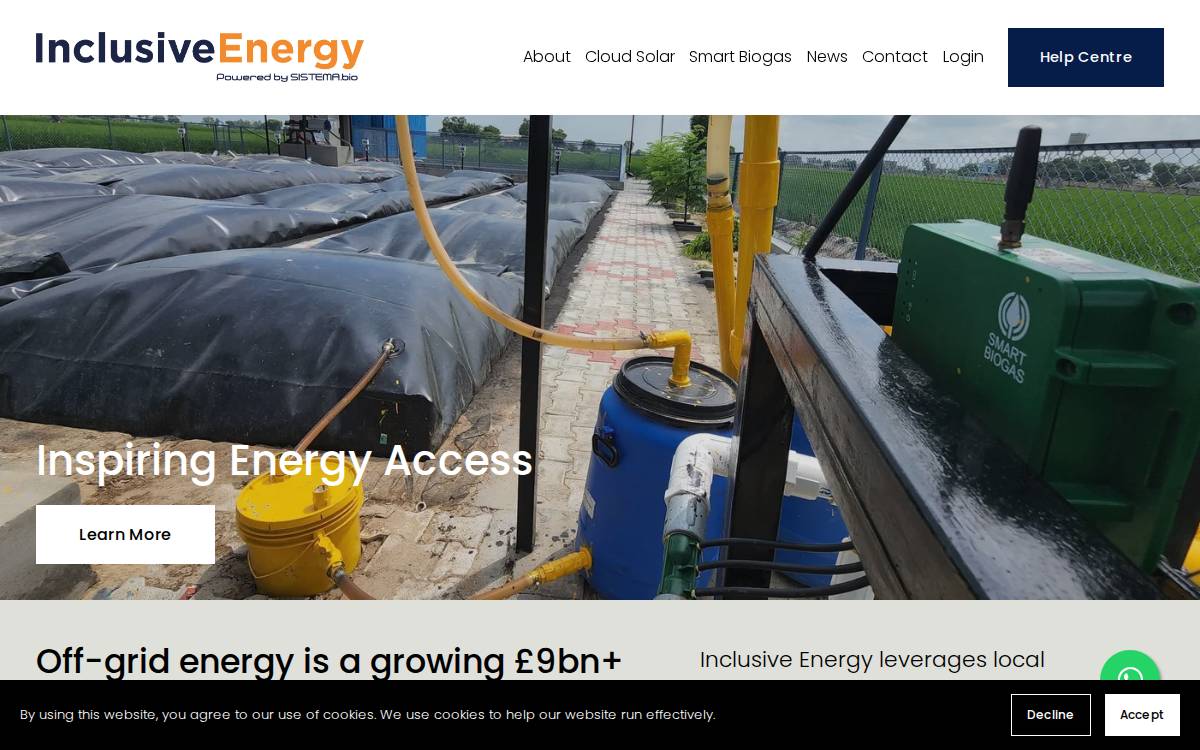 Inclusive Energy website preview