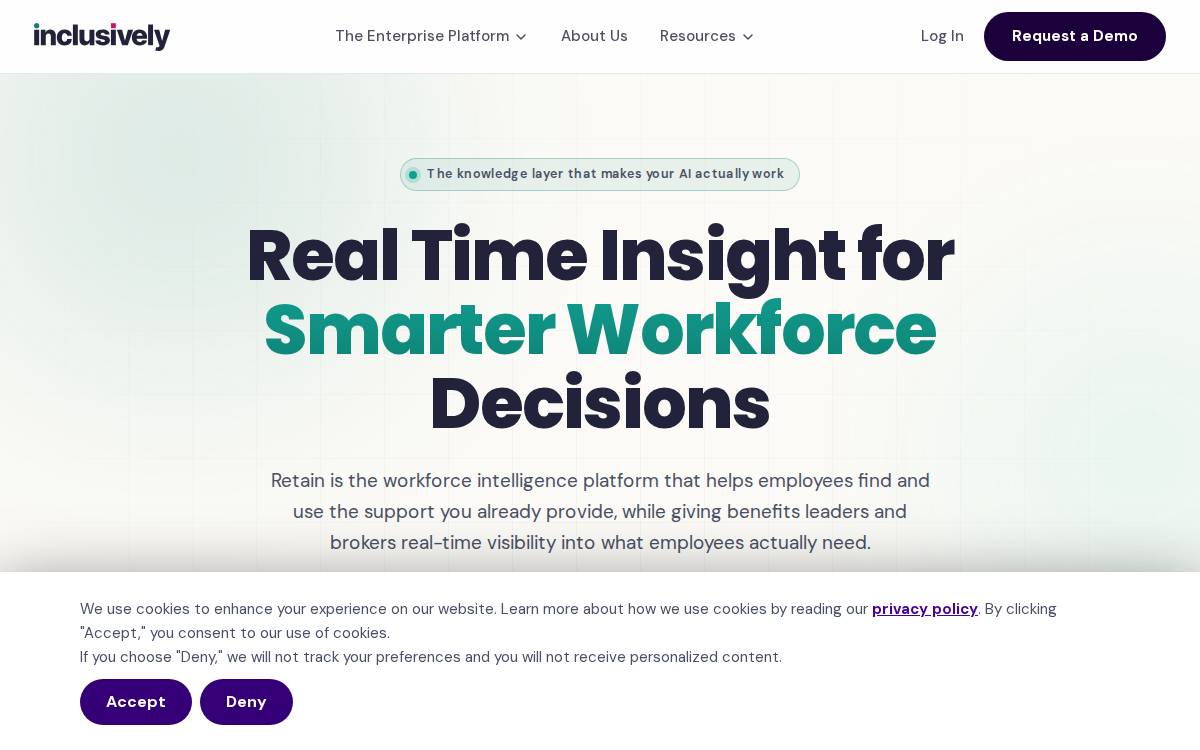 Inclusively website preview