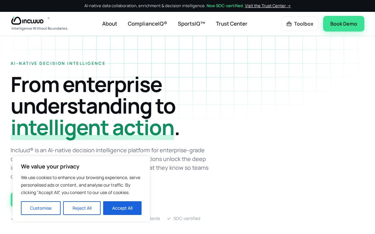 Incluud website preview