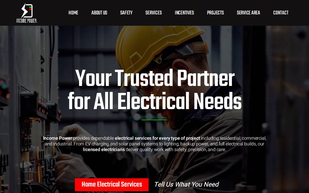 Income Power website preview