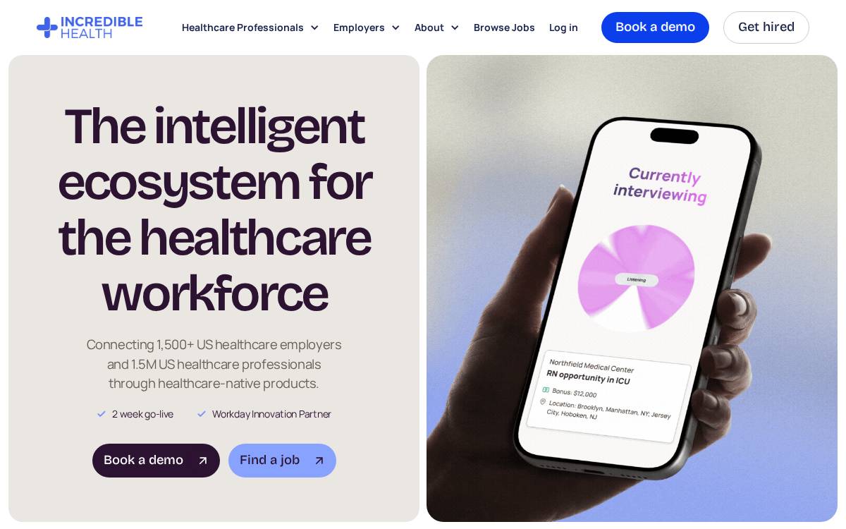 Incredible Health website preview