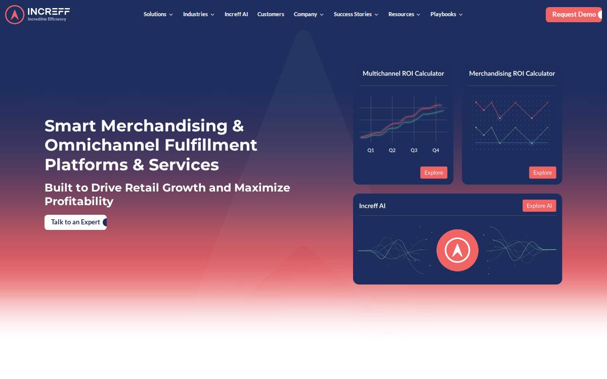 Increff website preview