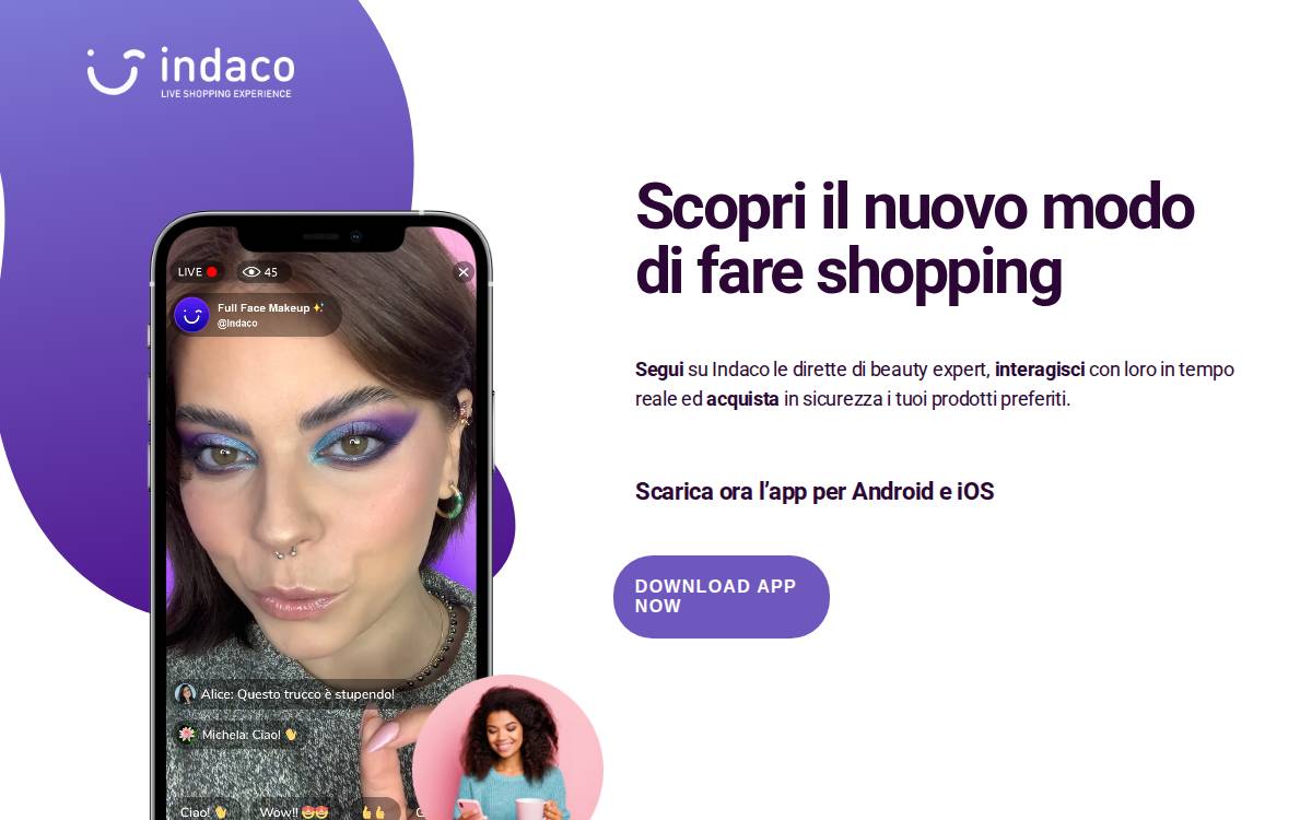 Indacoapp website preview