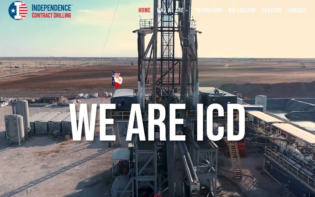 Independence Contract Drilling website preview