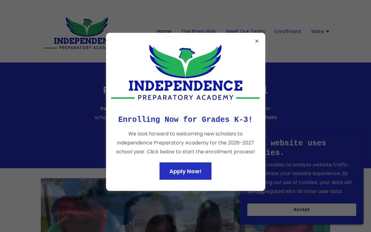 Independence Preparatory Academy 1 School | AL Elementary website preview