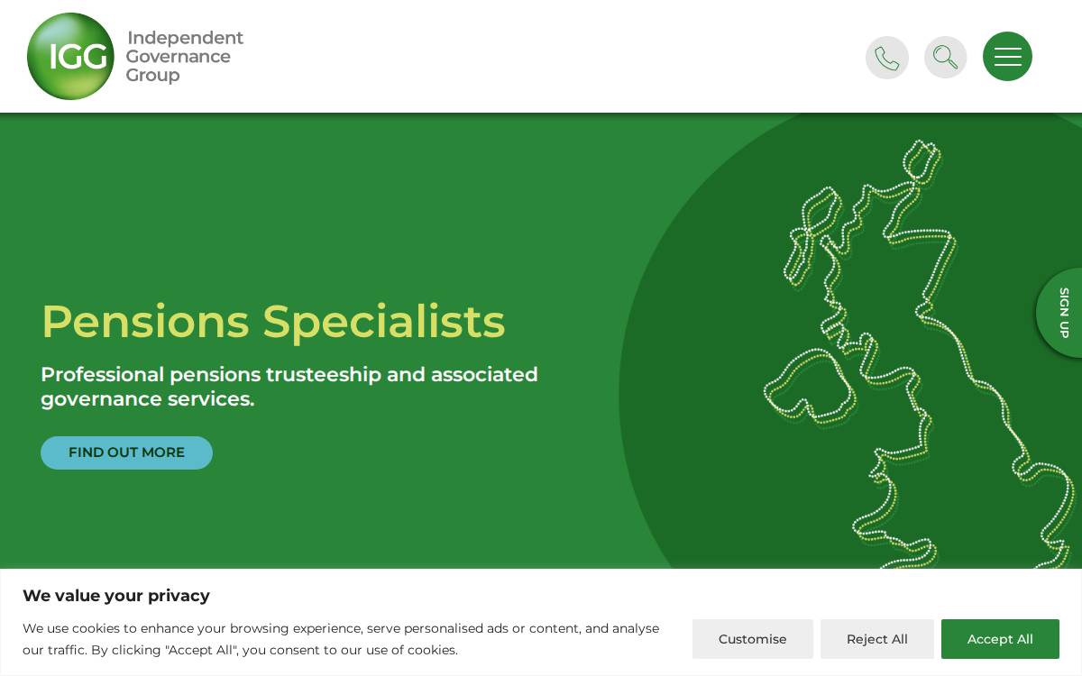 Independent Governance Group website preview