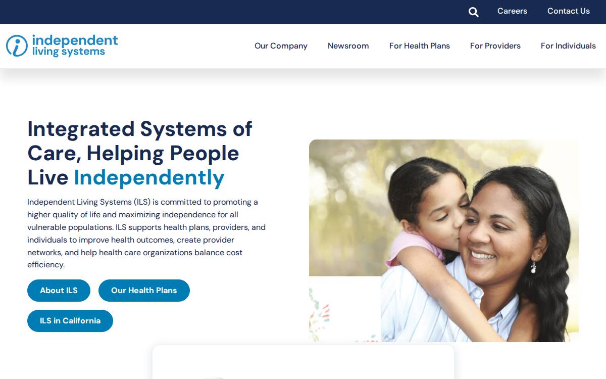 Independent Living Systems website preview