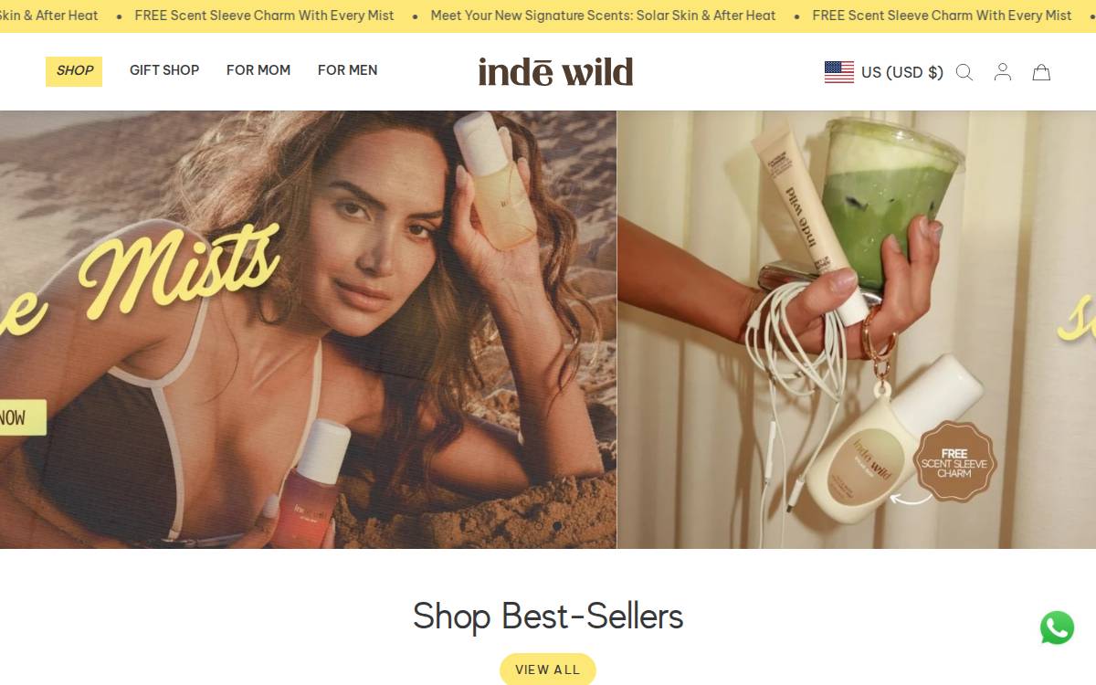Inde Wild website preview