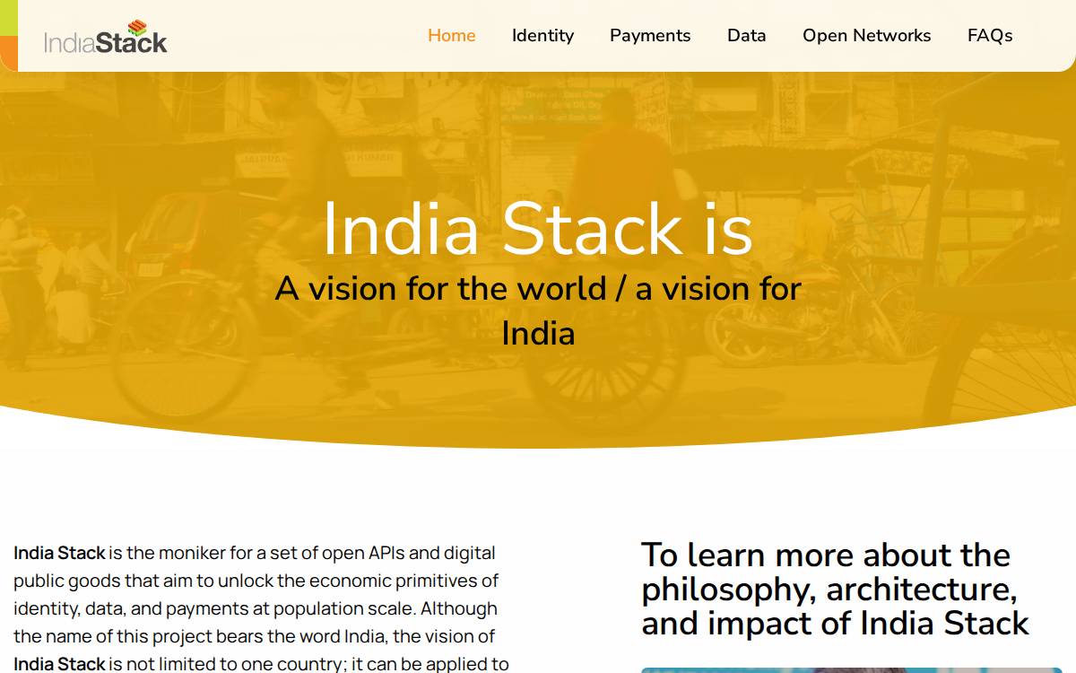 India Stack website preview