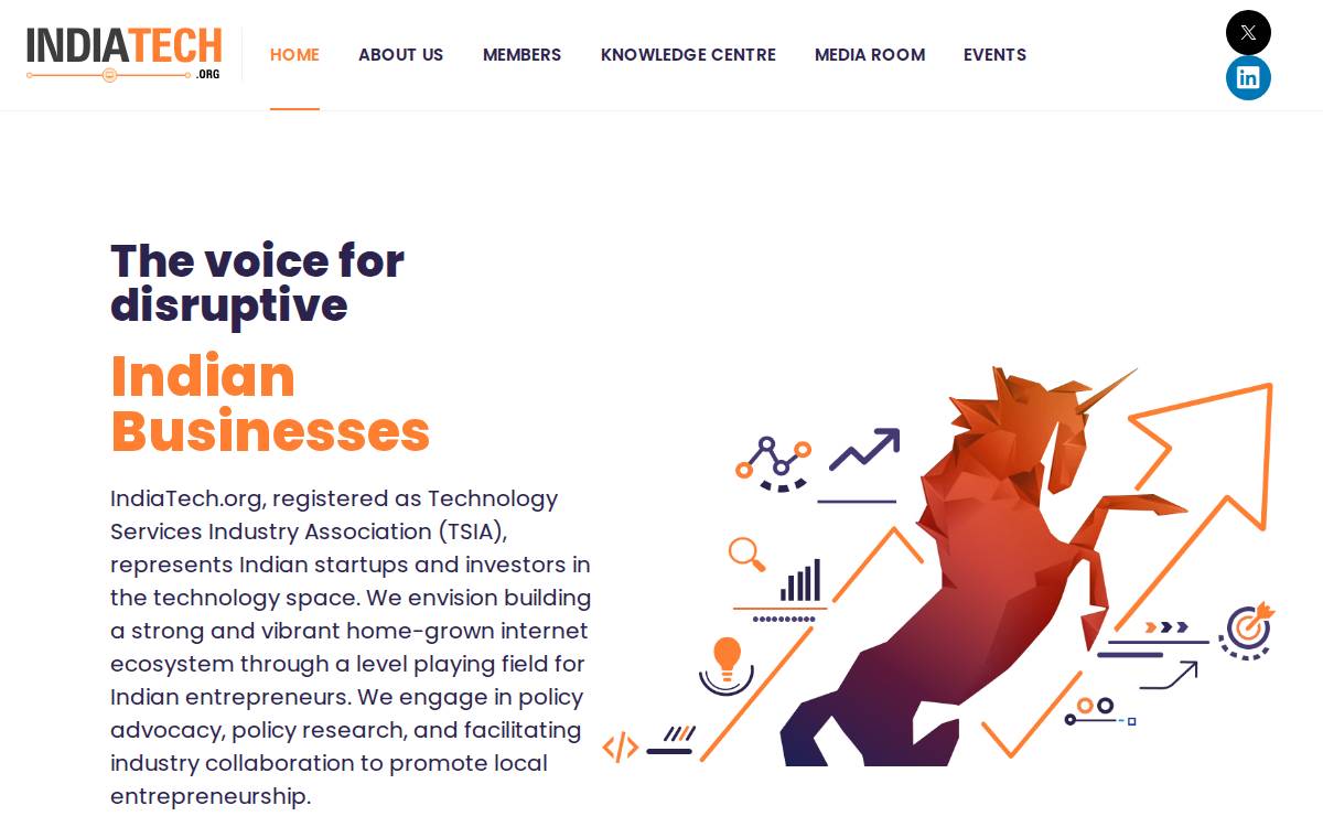Indiatech website preview