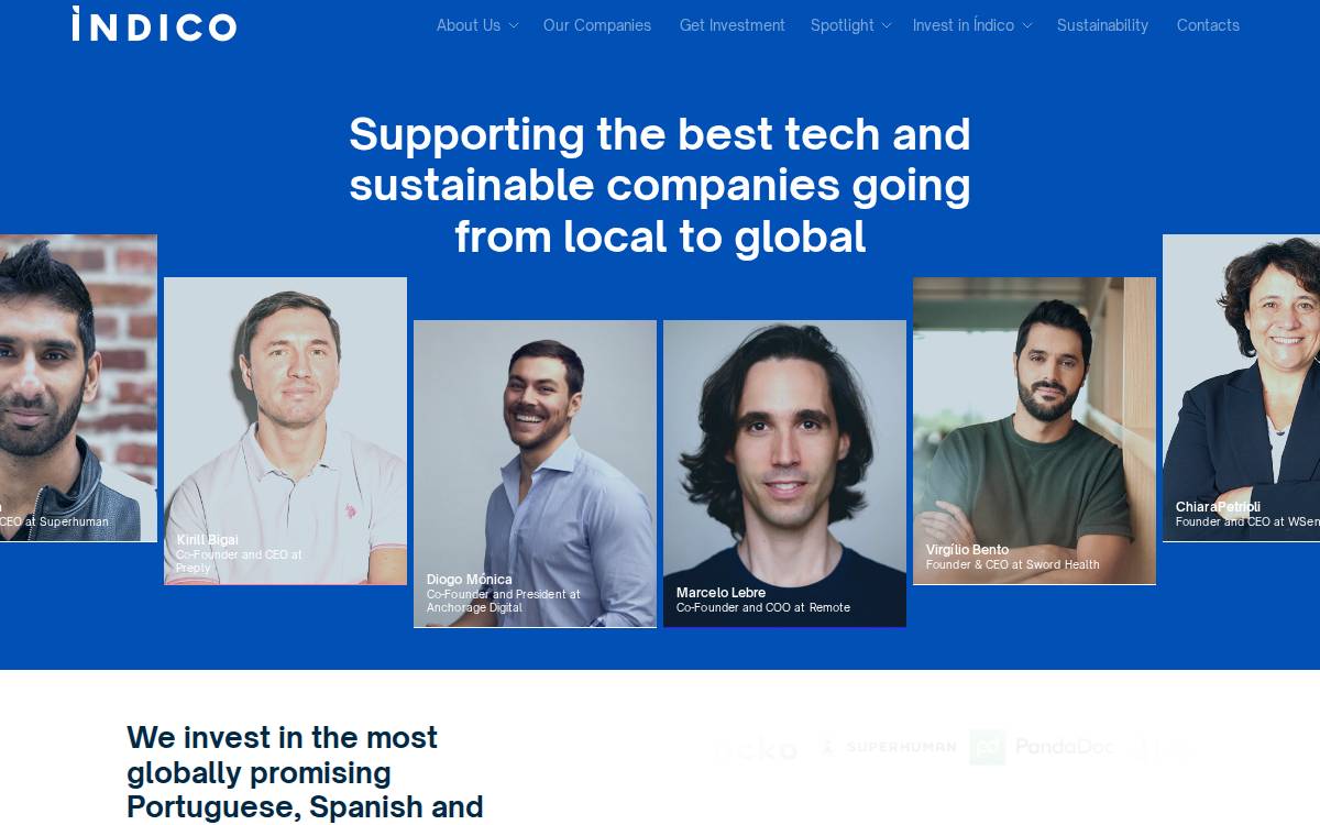 Indicocapital website preview