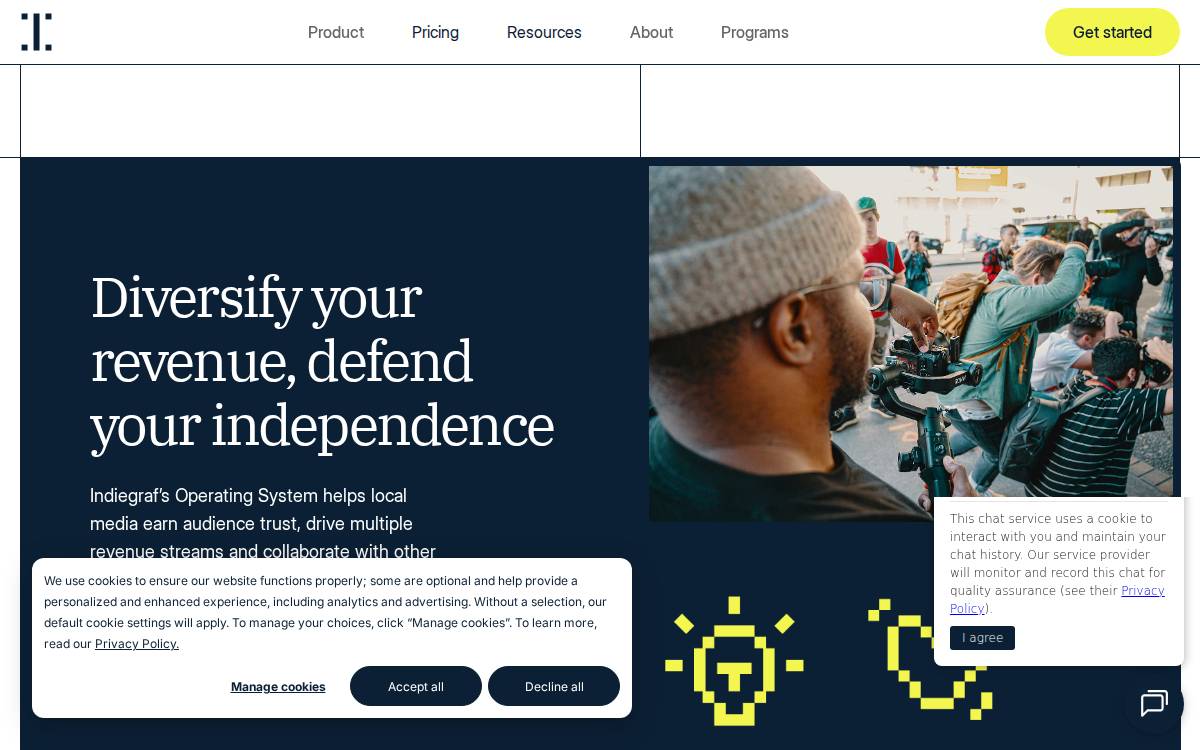 Indiegraf website preview