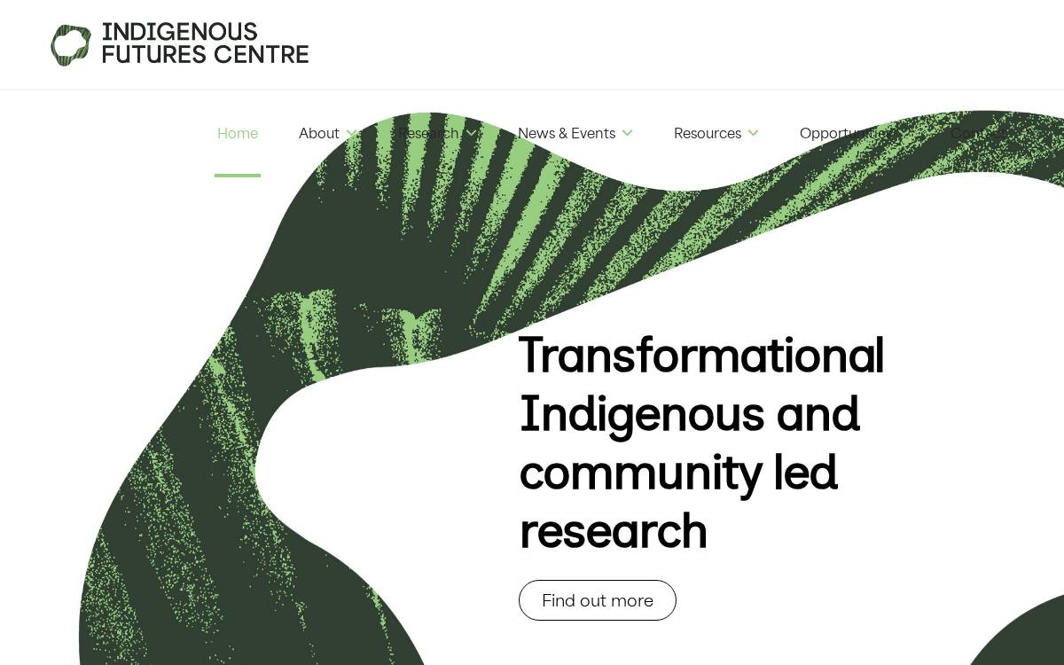 Indigenous Futures Centre website preview