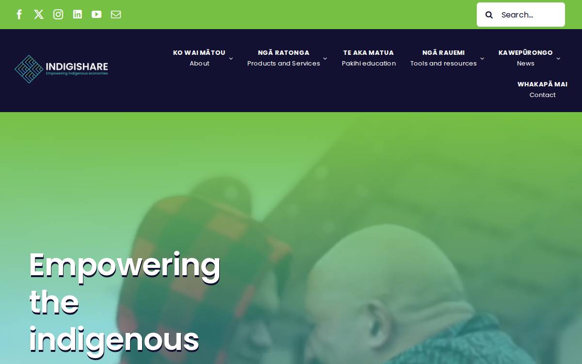 Indigishare website preview