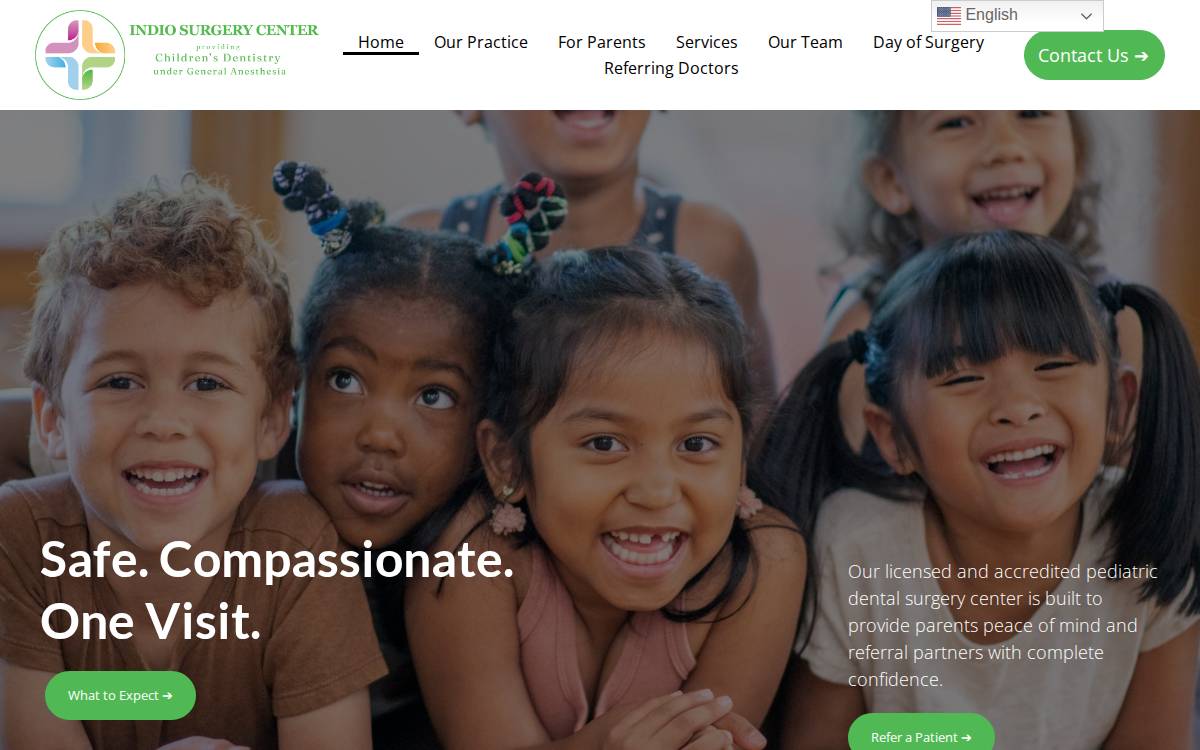 Indio Surgery Center website preview