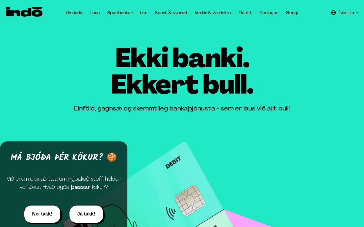 Indó website preview