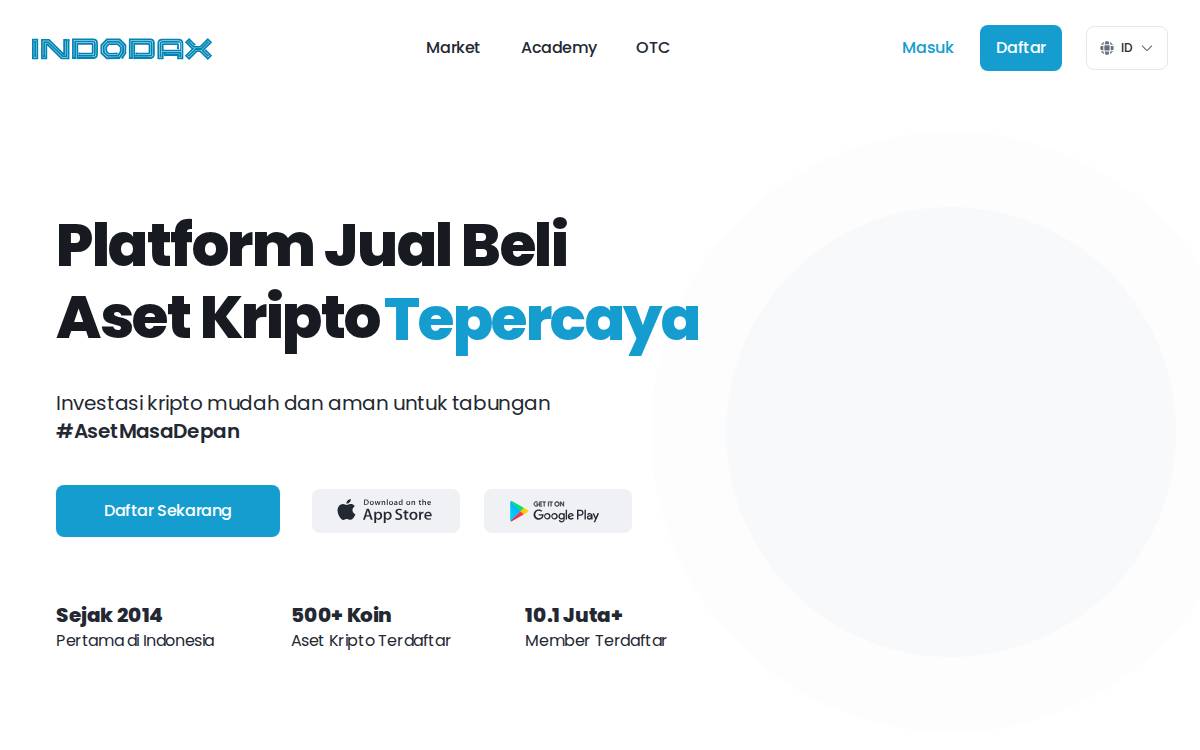 INDODAX website preview