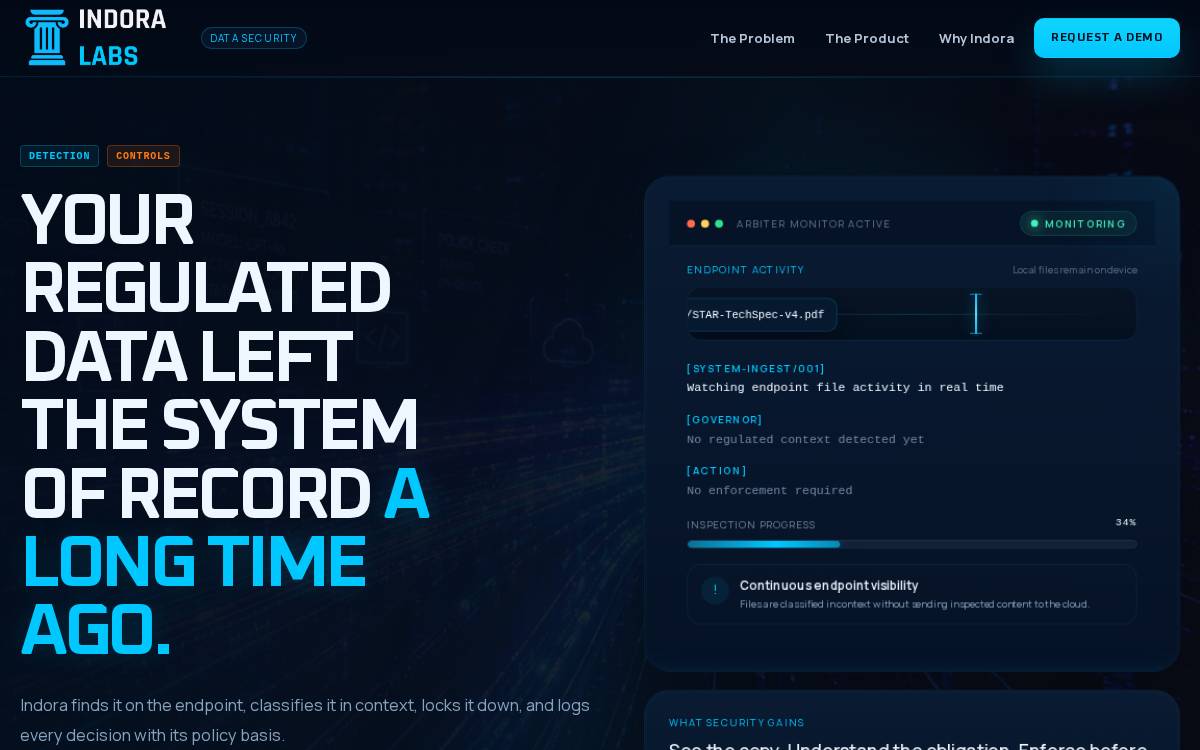 Indora website preview