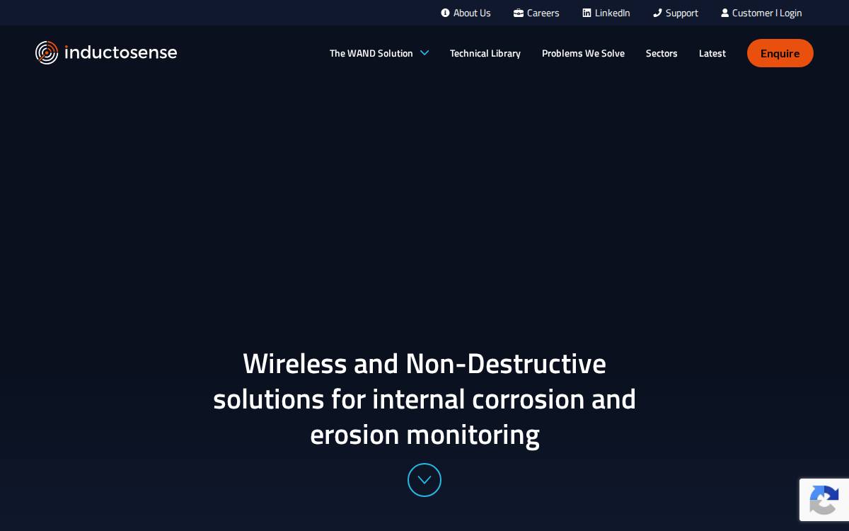 Inductosense Seed website preview
