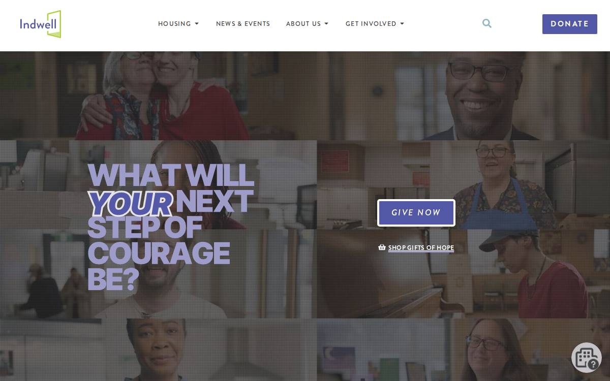 Indwell website preview