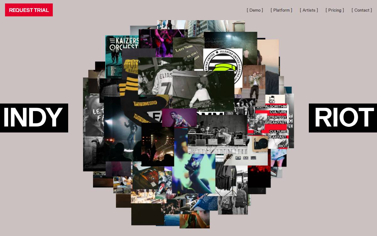 Indyriot website preview
