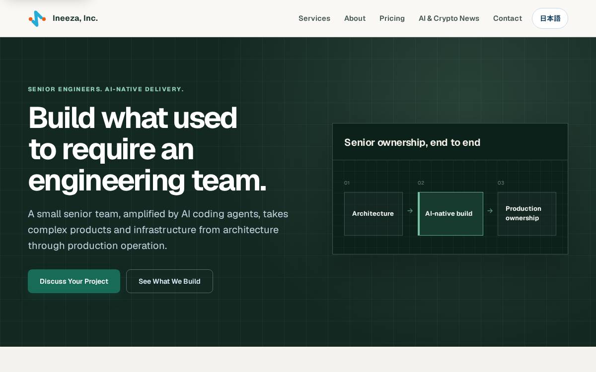 ineeza website preview