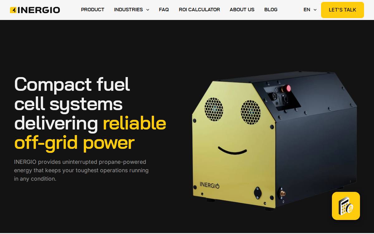 INERGIO website preview