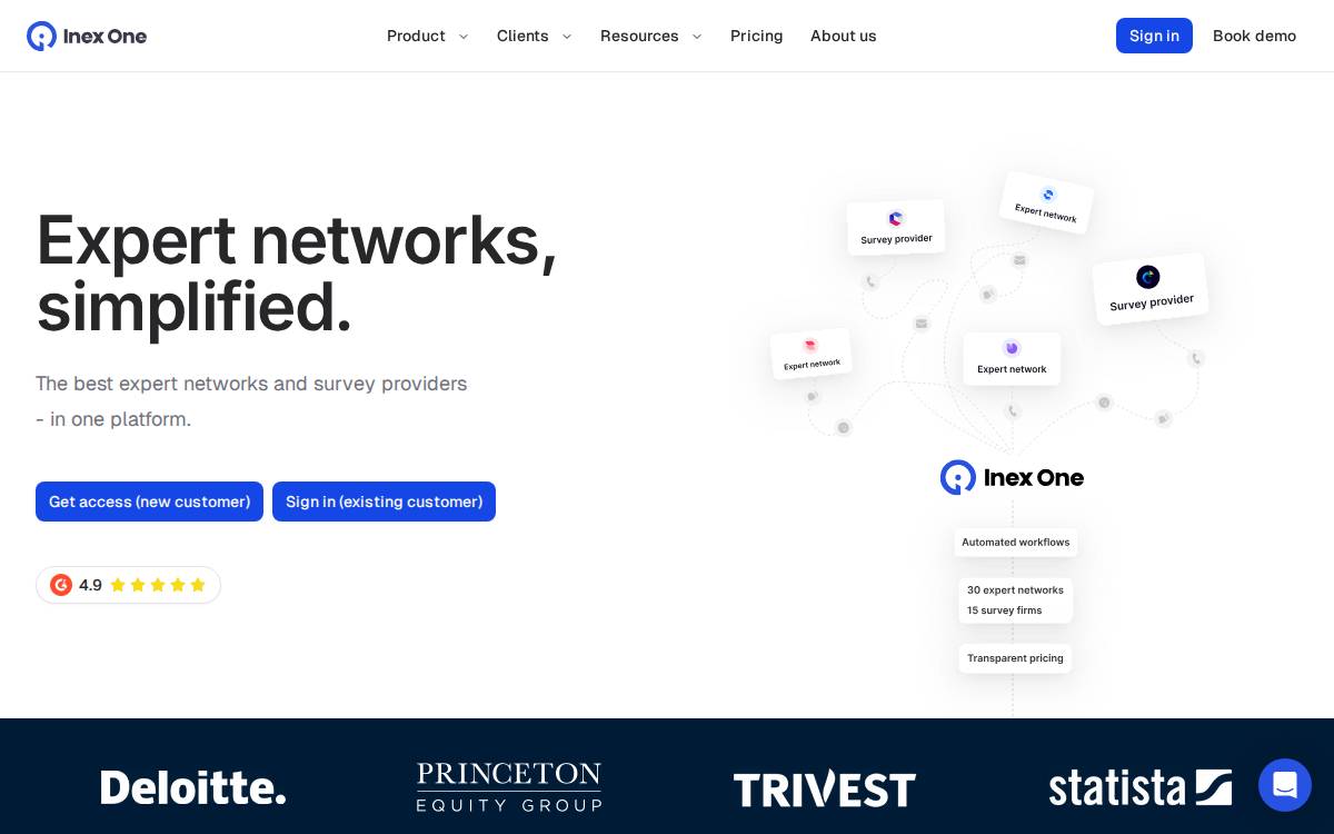 Inex website preview