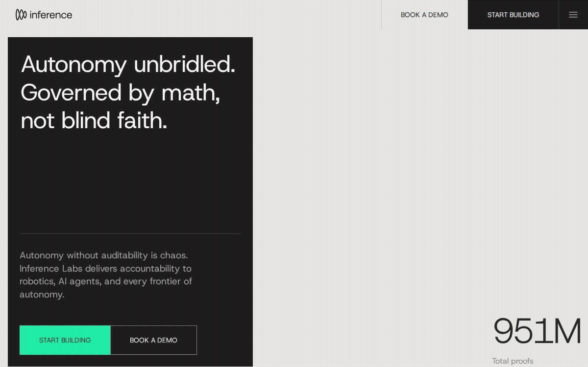 Inference Labs website preview