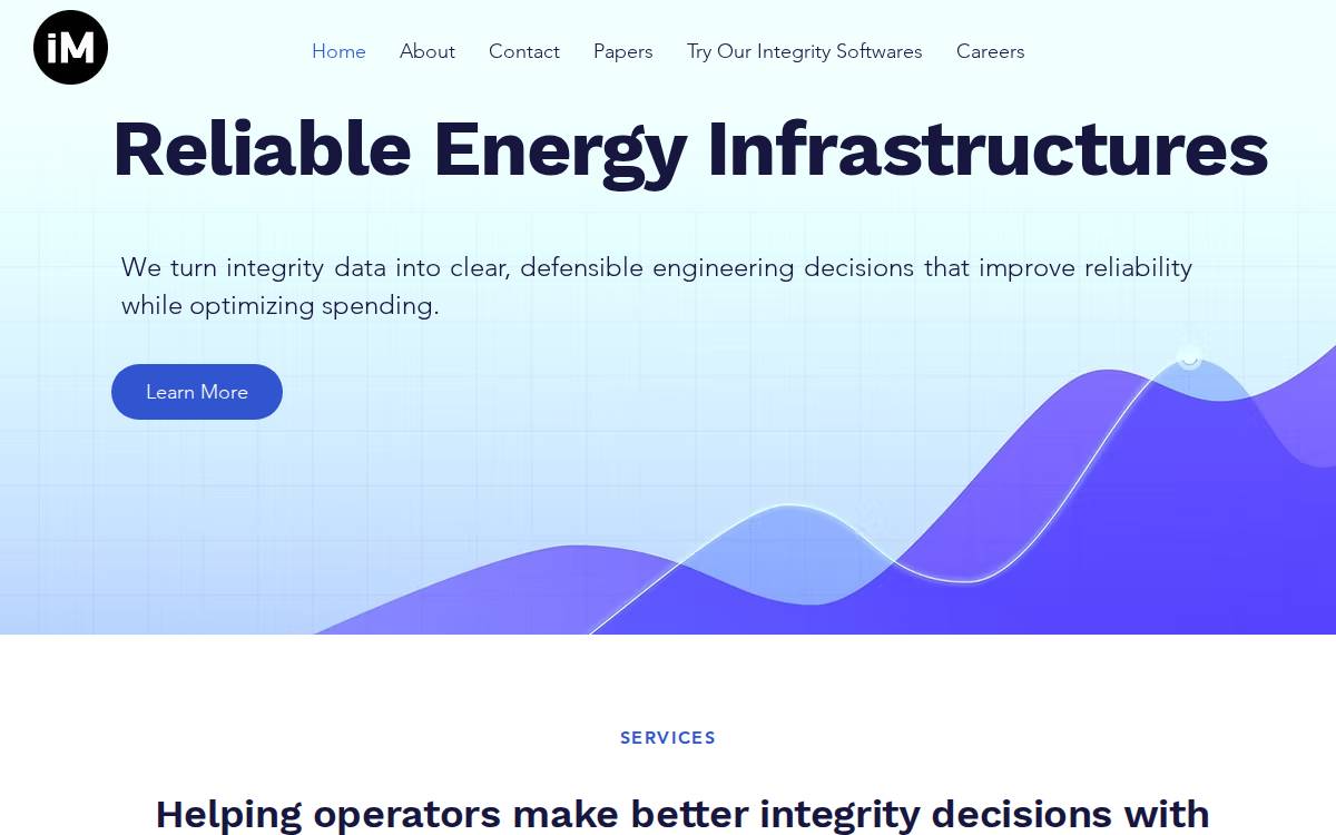 Infermodel website preview