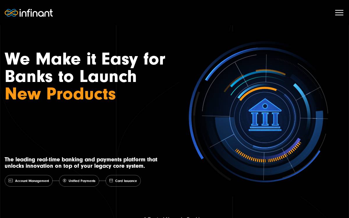 Infinant website preview