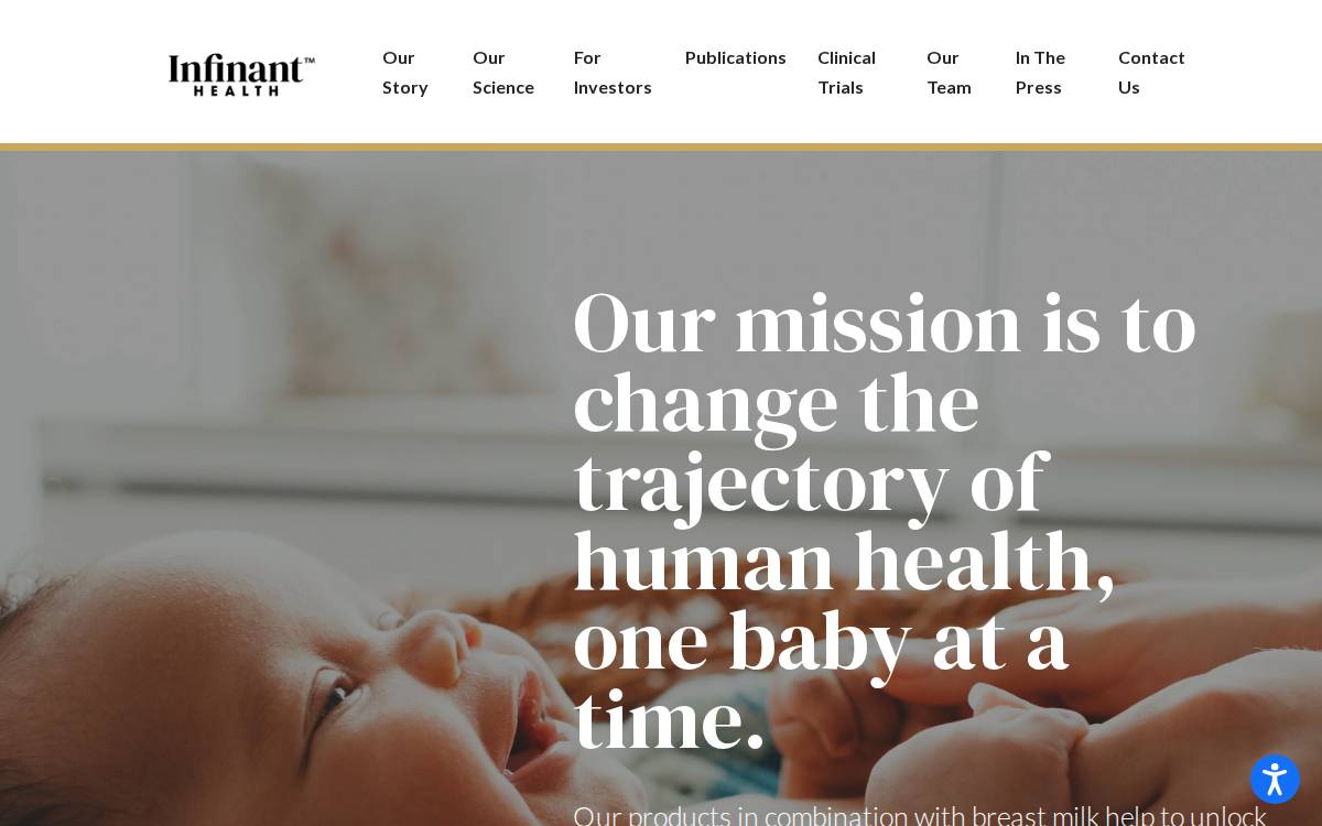 Infinant Health website preview