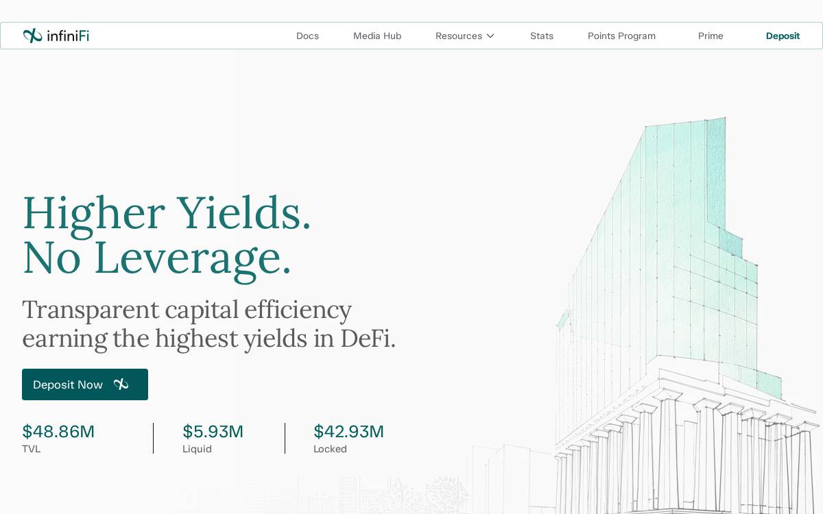 Infinifi website preview