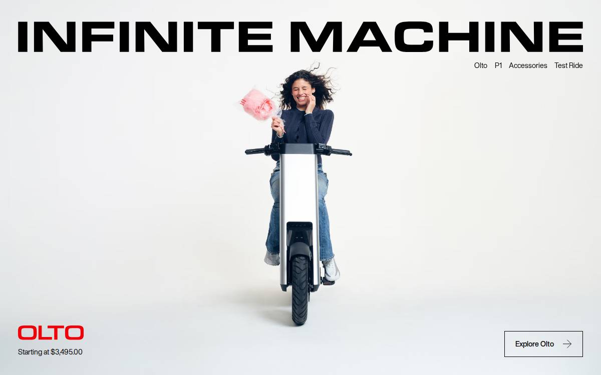 Infinite Machine website preview
